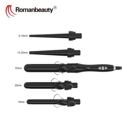 China For Home Use Replaceable Barrels Hair Curler 5 in 1 Professional Magic Hair Curlers 80W 220 Degree Salon Ceramic Hair Curler for sale