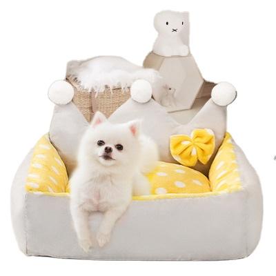 China Stored Warm Pet Nest Autumn And Winter Pet Protection Deep Sleep Shell Style Cat And Dog Nest for sale