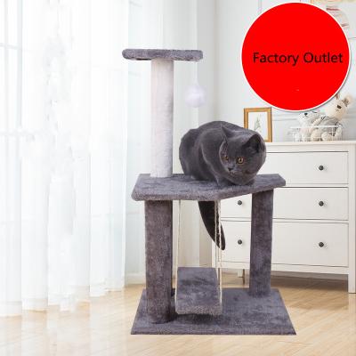 China Sustainable Cat House Tree Hammock Climber Cat Activity Tree With Scratching Posts Cat Tree Tower for sale