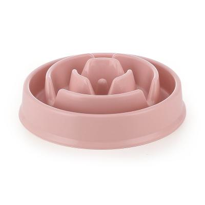 China Innovative selling pet food candy bowl color pet viable hot non-slip plastic slow feeder bowl for sale