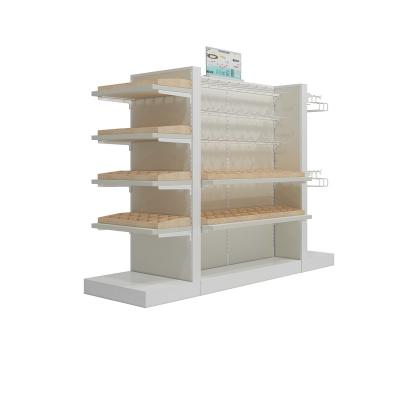 China Manufacturer customized metal and wood display rack for miniso retail store/general merchandise show rack CX-K6102 for sale