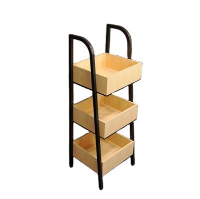 China Hotsale showcase miniso style single sided sample metal display racks for supermarket for sale