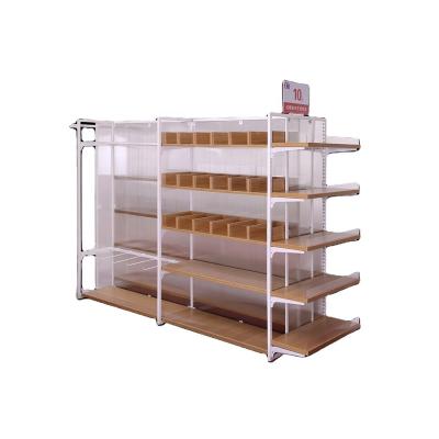 China Display product for store Hotsale miniso style mental daily product display stand for supermarket department furniture double-sided chain display stand for sale