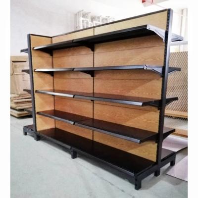 China Double Sided Retail Grocery Shelving Gondola Shelf Supermarket Shelf Display Racks for sale