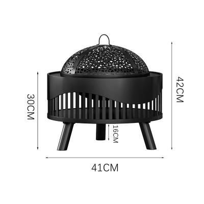 China Garden BBQ Fire Pit Steel Wood Burning Barbecue Outdoor Heating Smokeless Stove for sale