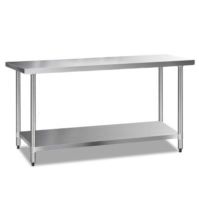 China Commercial Restaurant Kitchen Kitchen Workbench 304 Stainless Steel Work Bench Table Kitchen Food for sale