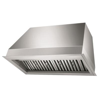 China Stainless Steel Baffle Surface Washable Filter 1000 CFM Ducted Insert Range Hood for sale