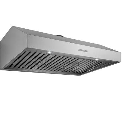 China 30 Remote In Under Cabinet Range Hood In Stainless Steel With Push Button Switch for sale