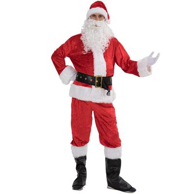 China Wholesale 7-Piece Santa Claus Luxury Suit Plus Size Fashional Christmas Classic Suits for sale