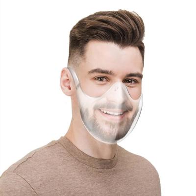 China Eco-Friendly Screen Protective PC Face Mask Isolation Screen Plastic Clear Transparent Party Mask for sale