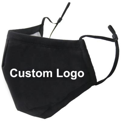 China Breathable Wholesale Hot Custom Made Party Logo Solid Color Cheap Cotton Reusable Cloth Dust Mask for sale