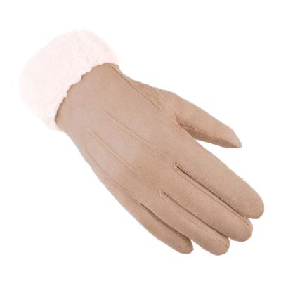 China Sustainable Hot Sale Winter Heat RTS Comfortable Five-finger Gloves Non-slip Thickening And Fleece Outdoor Sports Gloves for sale