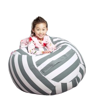 China Removable Bean Bag Chair Cover Plush Storage For Kids | Stuffable Zipper Bean Bag for Kids Organizing Plush Toys | 38