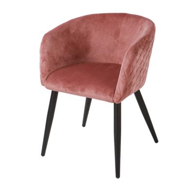 China Hot-selling straight design modern design leisure chair velvet home straight dining restaurant for sale