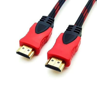 China Video BNC Connector OEM Accept Set Top Box HD-MI Cable 1.5m Dual-Color Mode 3D 1080P hd-MI Male To Male Nylon Braid for sale