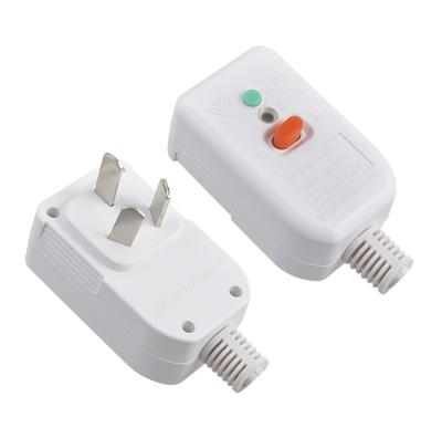 China Stable conductivity new style white color united 16A 3*1.5*1.5m character tail leakage protection power cord for sale