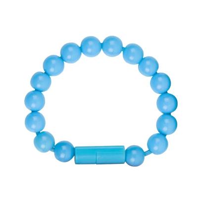 China Mobile Phone Types New Model Beads Wristband Charging Data Cable Wristband USB Cable Cheap Price for sale