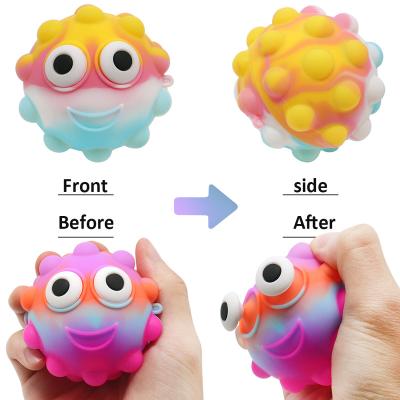 China New Eco-friendly material professional noise fidgety ball stress balls fidget toy squeeze squishy ball fidgety ball toy for sale