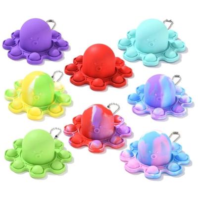 China 2021 New Design Popular Silicone Reversible Flip Cover Octopus Push Bubble Finger Toy for sale