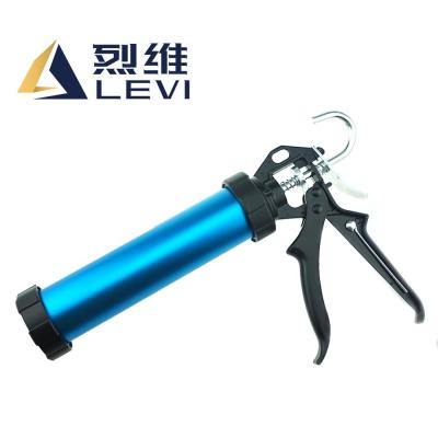 China Construction Building 600ml Sausage Tube Decorators Aluminum Skelet Caulking Gun For Saving Energy for sale