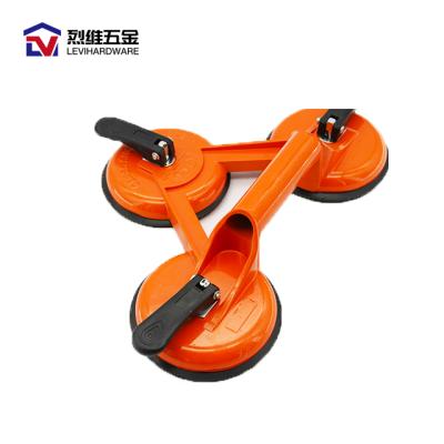 China LEVI Glass Lifting Suction Cups Heavy Duty Vacuum Aluminum Alloy Handle Glass Lifting Holder For Lifting Large Gap Fixer/Glass/Floor Tile for sale