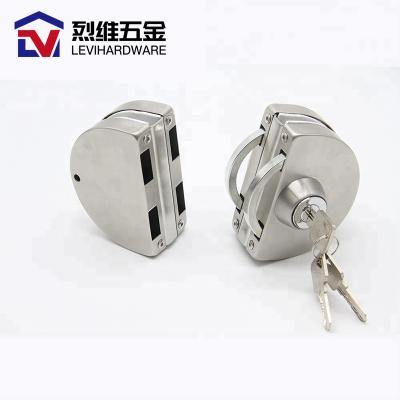 China 2021 Hot Selling LÉVI Amazon Lock Office Door Glass Door Lock Stainless Steel Glass Door Lock For Frameless Glass Door for sale