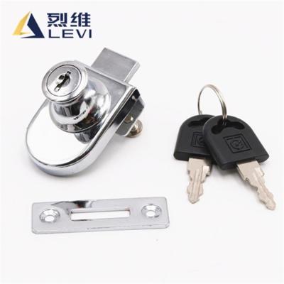 China South America display cabinet simple zinc alloy cabinet furniture glass door lock for wardrodbe showcase for sale