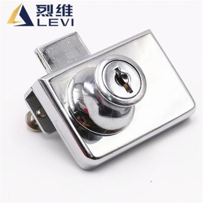 China LÉVI Modern 417 Double Door Display Showcase Zinc Alloy Sliding Glass Door Lock for sale