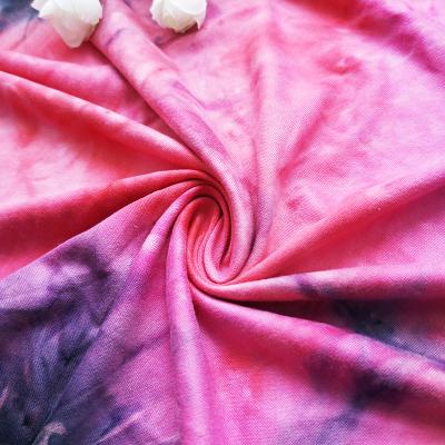 China Hot sale anti pill 2021 milk dye tie fabric dty brush fabric for dress for sale