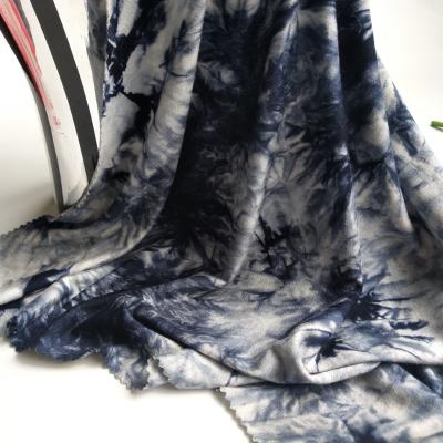 China New Fashion Anti Pill Knit DTY Spandex Tank Top Tie Dye Rayon Fabric For Dress for sale