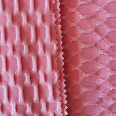 China New Pattern Jacquard Fabric Solid Color Polyester Spandex Yoga Fabric Tear-resistant for sale