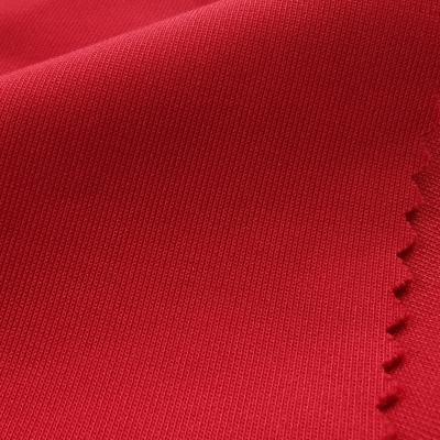 China Hot Selling Shrink-Resistant Fabric 95% Polyester 5% Spandex Scuba Red Crepe Dyed For Dress for sale