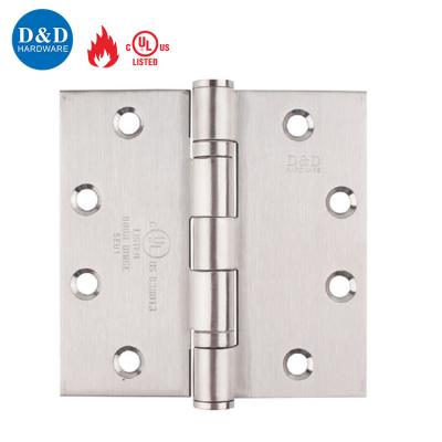 China Modern UL Listed Rated Internal Wood Door Hinge Full Mortise End Fire Stainless Steel Ball Bearing Hinge for sale