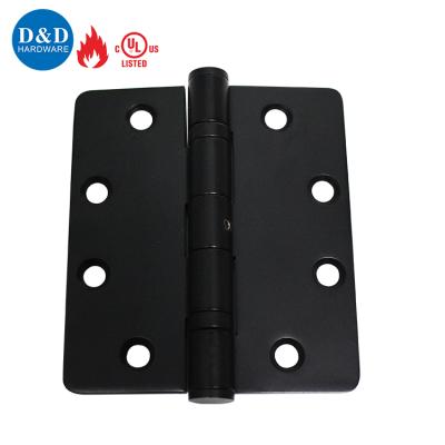 China NRFP Modern UL Listed Rated Heavy Duty Wooden Adjustable Door Hinge NRFP Stainless Steel Round Corner MATT BLACK FIRE Ball Bearing for sale