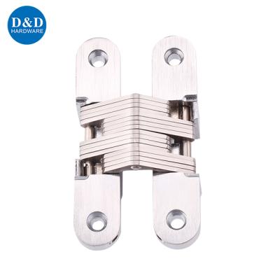 China Modern 180 Degree Stainless Steel Hinge Hinge Invisible Wooden Open Entry Door Concealed Hinge for sale