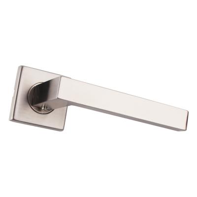 China Modern 304 Stainless Steel Levers Door Handle Set For Front Entry for sale