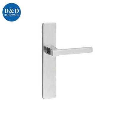 China SSS316 Modern High Quality Square Plate Lever Handle For Office Door for sale