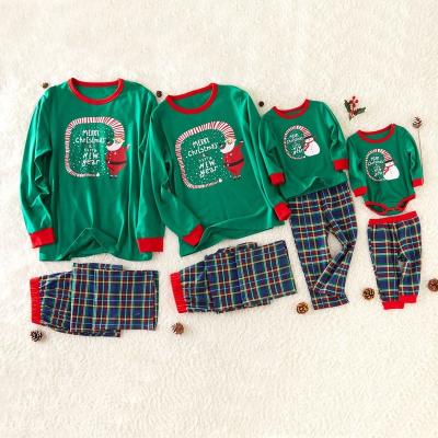 China Breathable 100% CottonFamily Plaids Mens Womens Christmas Deer Pajamas Christmas Pajamas Clothes Holiday Sleepwear for sale