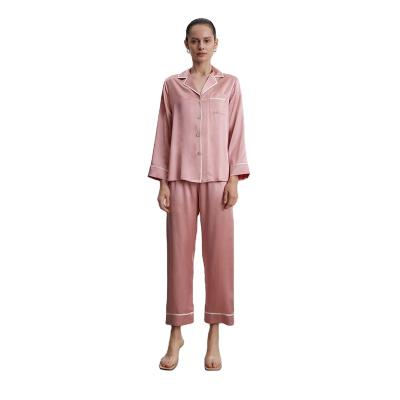 China Breathable Silk Satin Pajamas Set Homewear Casual Shorts Set For Women Lounge Wear Pajamas for sale