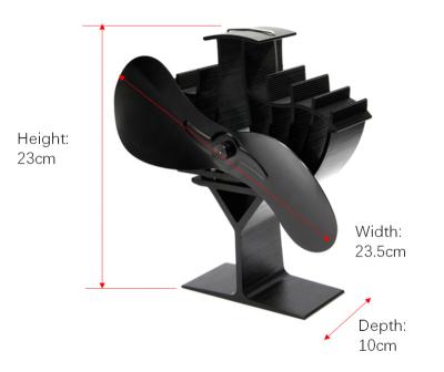 China Hotel Amazon new large heater fan fuel saving fireplace fan aluminum air circulation ecofan heat powered wood stove fan for sale