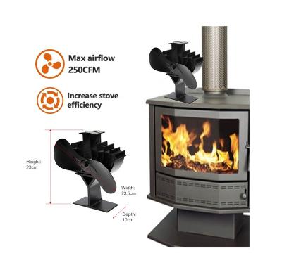 China Ecofan Fireplace Fan Outdoor High Quality Free Energy Saving Large Heat Powered Stove Fan Airflow for sale