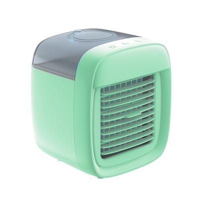 China 7 Colors Led 2022 Ultra Product Mini Portable Air Cooler Light Silent Small Size Cooler For Home for sale