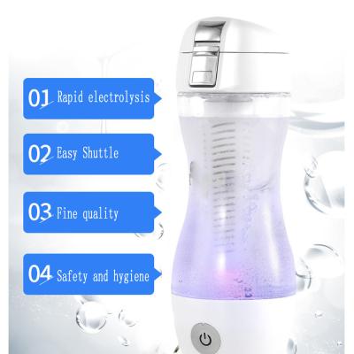 China Sustainable Hydrogen Water Bottle Ionizer Rechargeable Maker Portable Hydrogen Water Generator for sale