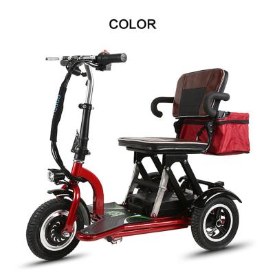 China Steel 48V 12AH 300w electric scooter 3 wheels electric bike for electric tricycle older disabled scooter for sale