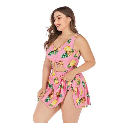 China Breathable Global Sale Plus Size Women's Bikini Swimwear Dress For Plus Size Women for sale