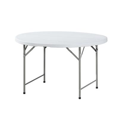 China High quality HDPE+plastic steel pipe folding dining table portable plastic spraying table for sale