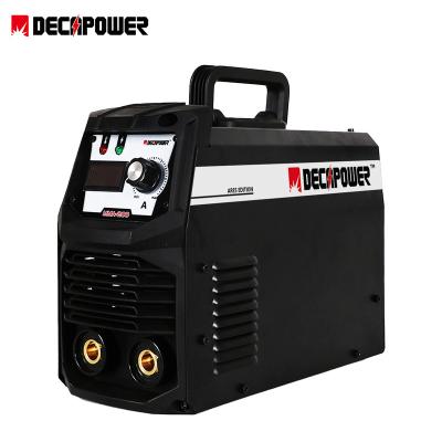 China Building Material Shops IGBT Inverter Arc DC 160A Muttahida Majlis-e-Amal Welding Machine DECAPOWER Stick Arc Handheld Welder for sale