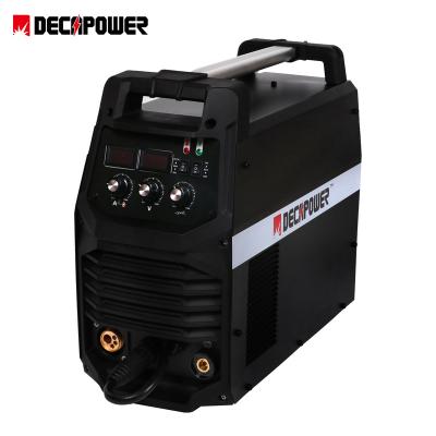 China Building Material Shops DECAPOWER 110V/220V IGBT MMA/TIG/MIG CO2 GAS WELDING MACHINE CE APPROVED GASLESS INDUCTANCE FIT for sale