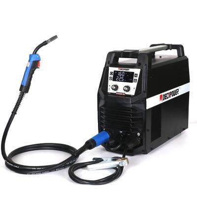 China Machinery repair shops Decapower 180A igbt MIG inverter/mag co2 gas/argon alloy steel/no soft and aluminum MIG welder for sale