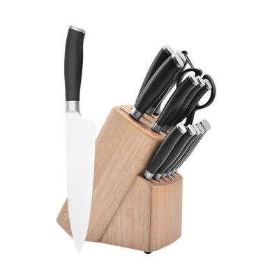 China Durable ABS Handle 15 PCS Stainless Steel Kitchen Knife Holder for sale